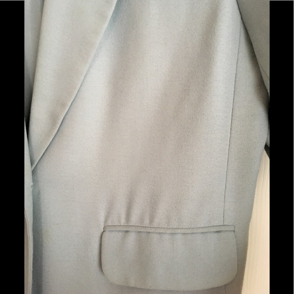 Blazer jacket loose fit pale blue one button - Picture 8 of 9